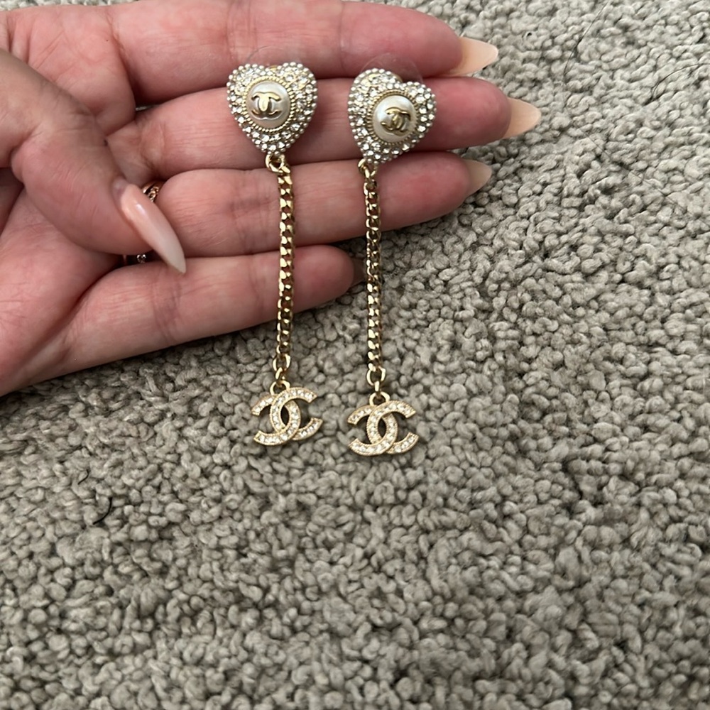 Chanel dangle earrings